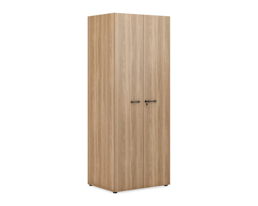 Шкаф для одежды с замком глубокий ручки - антрацит 800х600х2050 Evolution Дуб честерфилд/Антрацит