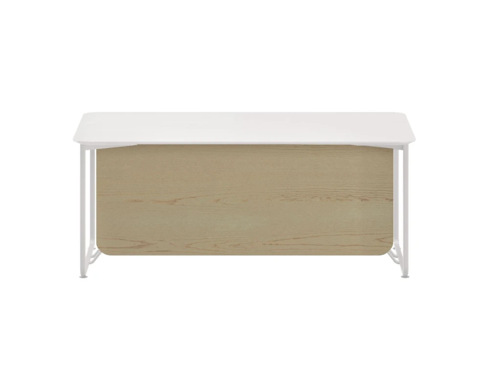 Стол руководителя с передней панелью лакированный 1400х625х12 Infinity