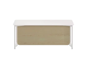 Стол руководителя с передней панелью лакированный 1400х625х12 Infinity images