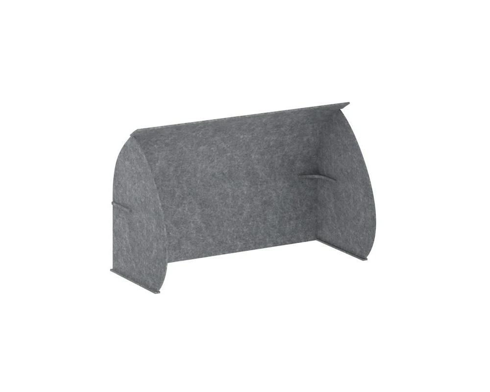 Кабина настольная скругленная на стол VE.KB2-118.7 1180x700x1000 Акустикс / AcustiX