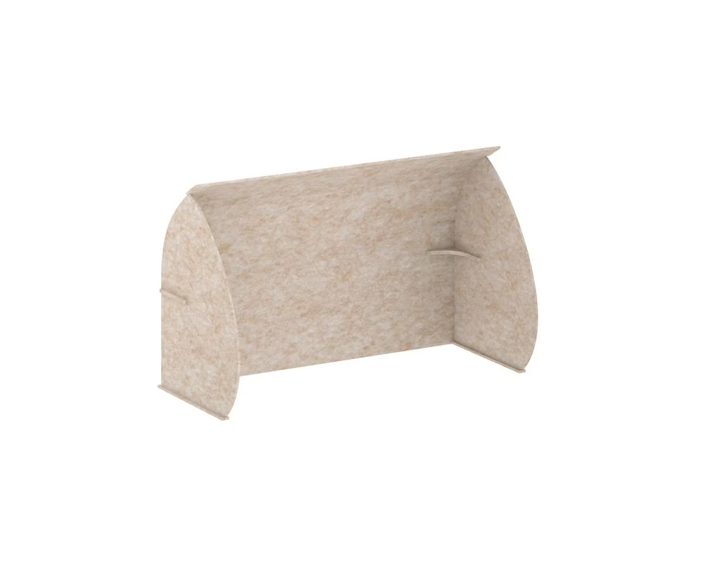 Кабина настольная скругленная на стол VE.KB2-138.6 1380x600x1000 Акустикс / AcustiX