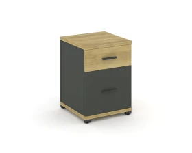 Тумба опорная/приставная 1 ящ. 1 распаш. фасад CN.TUO-004 W 420x420x583 Концепт / Concept images