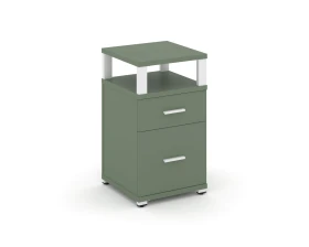 Тумба приставная 1 ящ. 1 распаш. фасад с надставкой CN.TUP-006 W 420x420x750 Концепт / Concept images