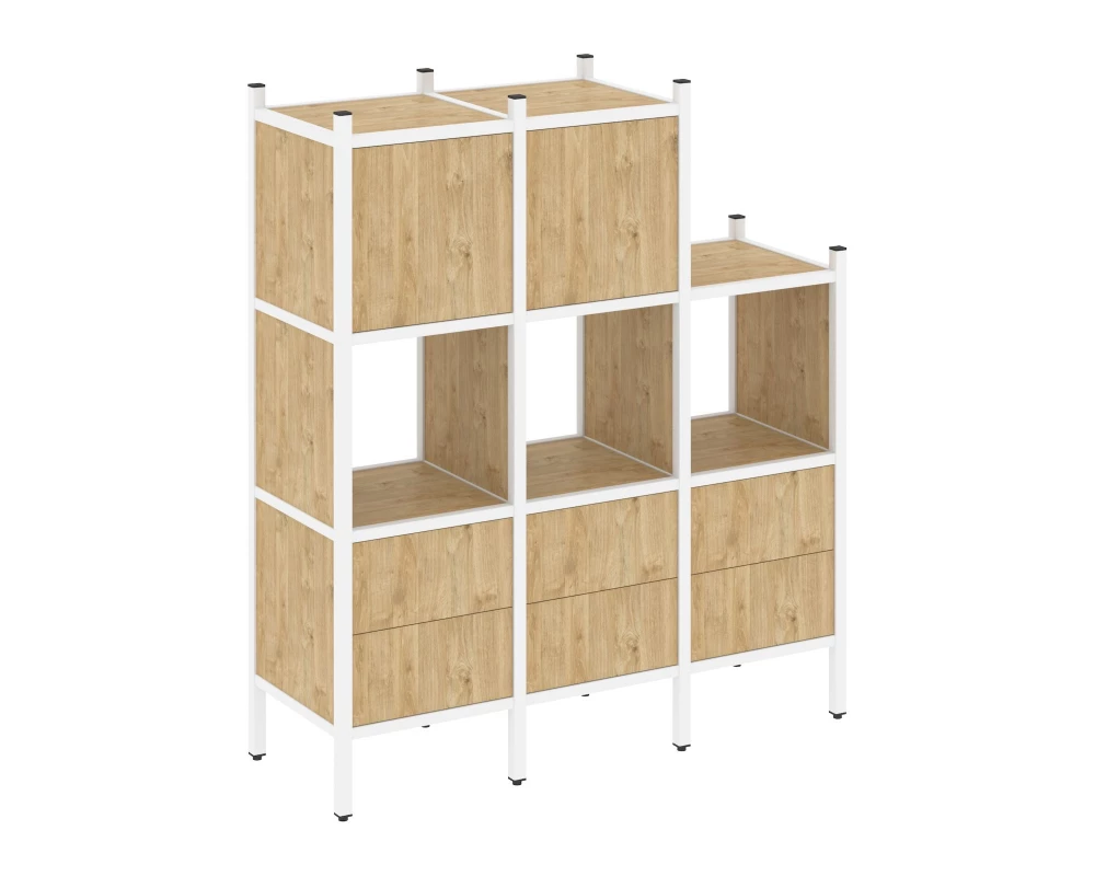 Прямой стеллаж L-15 1278x446x1458 Loft