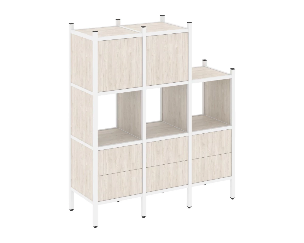 Прямой стеллаж L-15 1278x446x1458 Loft