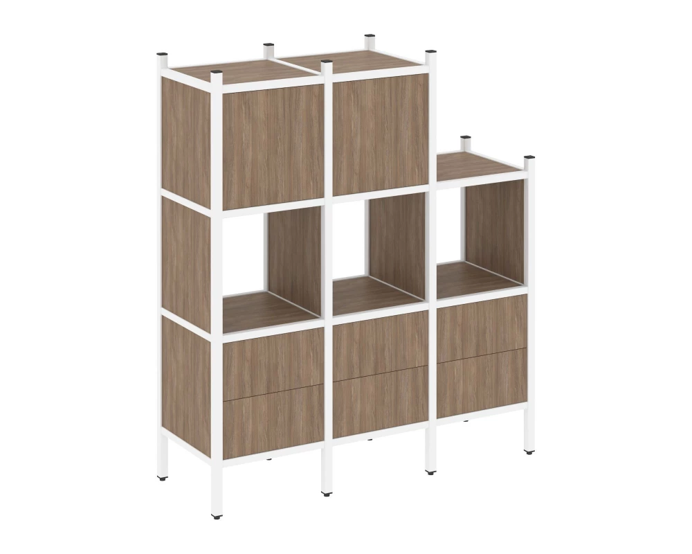 Прямой стеллаж L-15 1278x446x1458 Loft