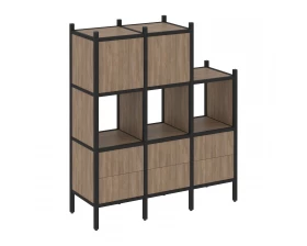 Прямой стеллаж L-15 1278x446x1458 Loft images