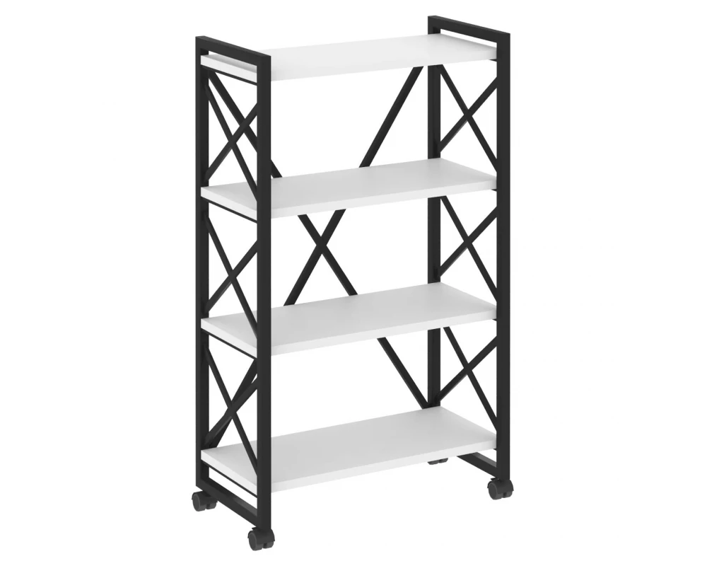 Стеллаж на колесных опорах - 4 полки 800х400х1334 Loft