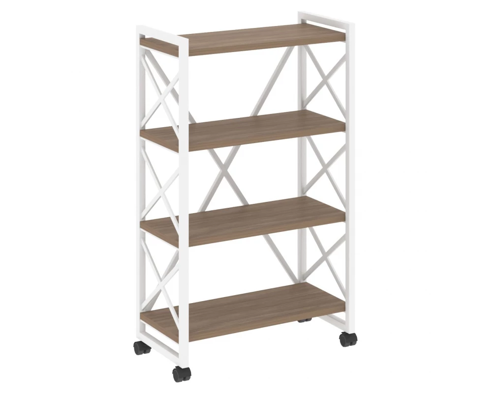 Стеллаж на колесных опорах - 4 полки 800х400х1334 Loft