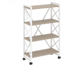 Стеллаж на колесных опорах - 4 полки 800х400х1334 Loft images