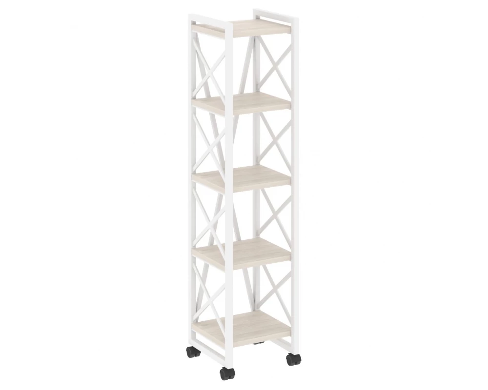 Стеллаж на колесных опорах - 5полок 400х400х1704 Loft