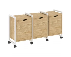 Тумба на колесных опорах наборная. Вариант №5 1440х460х767 Loft images