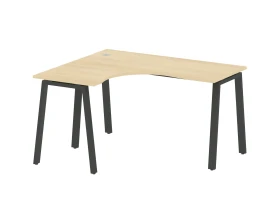 Стол криволинейный левый на А-образном м/к 140x120x75 Метал Систем / Metal System images