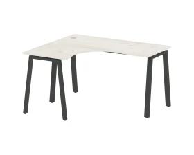 Стол криволинейный левый на А-образном м/к 140x120x75 Метал Систем / Metal System images