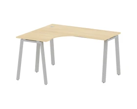 Стол криволинейный левый на А-образном м/к 140x120x75 Метал Систем / Metal System images