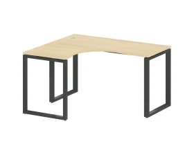 Стол криволинейный левый на О-образном м/к 140x120x75 Метал Систем / Metal System images