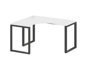 Стол криволинейный левый на О-образном м/к 140x120x75 Метал Систем / Metal System images