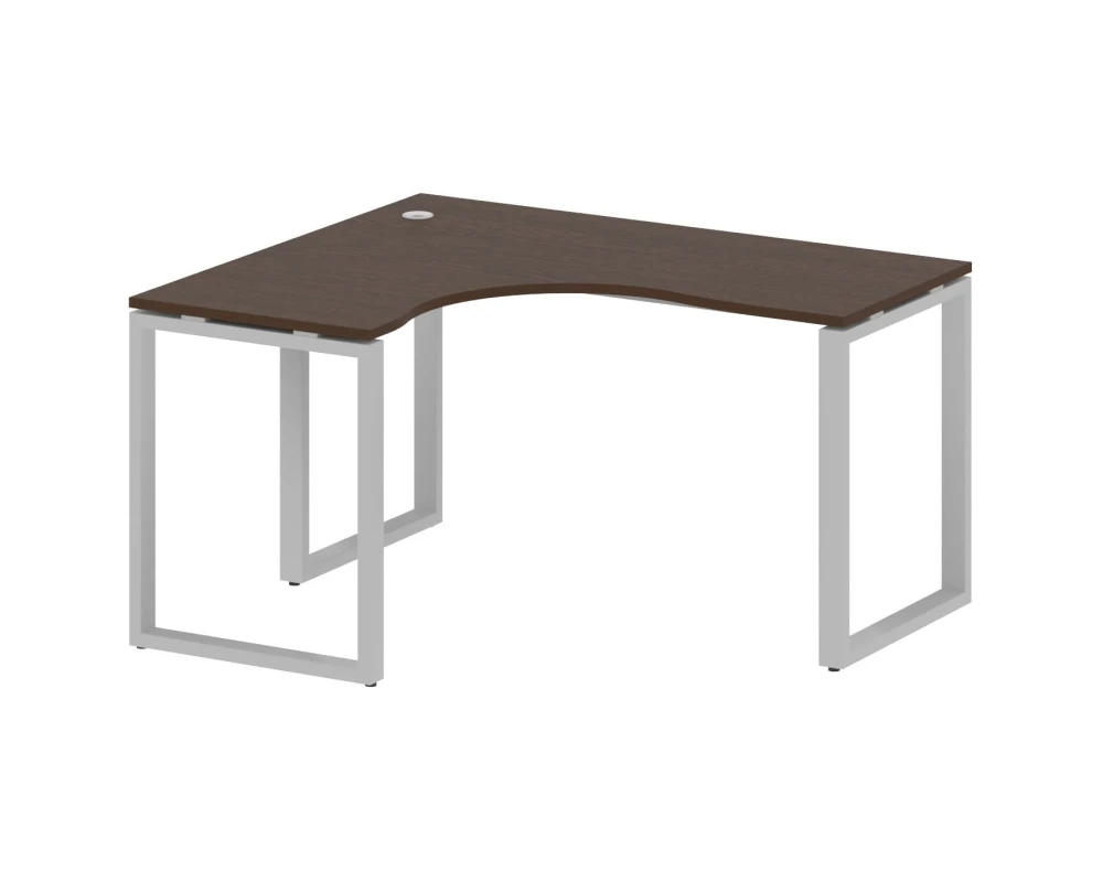 Стол криволинейный левый на О-образном м/к 140x120x75 Метал Систем / Metal System