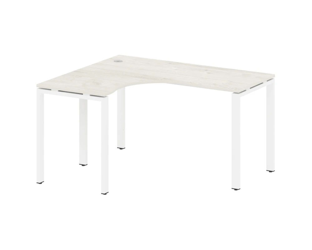 Стол криволинейный левый на П-образном м/к 140x120x75 Метал Систем / Metal System