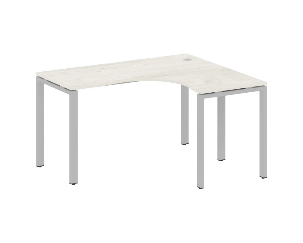 Стол офисный угловой правый на П-образном м/к 140x120x75 Метал Систем / Metal System