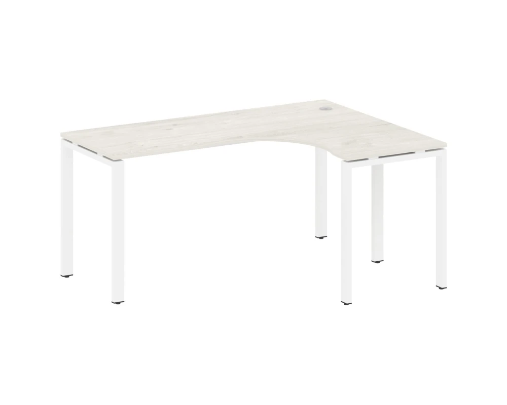 Стол криволинейный правый на П-образном м/к 160x120x75 Метал Систем / Metal System