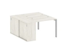 Рабочая станция с шкафом-купе на П-образном м/к 1410x1475x750 Метал Систем Куатро 5x5 / Metal System Quattro 5x5 images