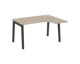 Стол эргономичный правый, опоры - массив дерева 138x118x75 Оникс Вуд / Onix Wood images