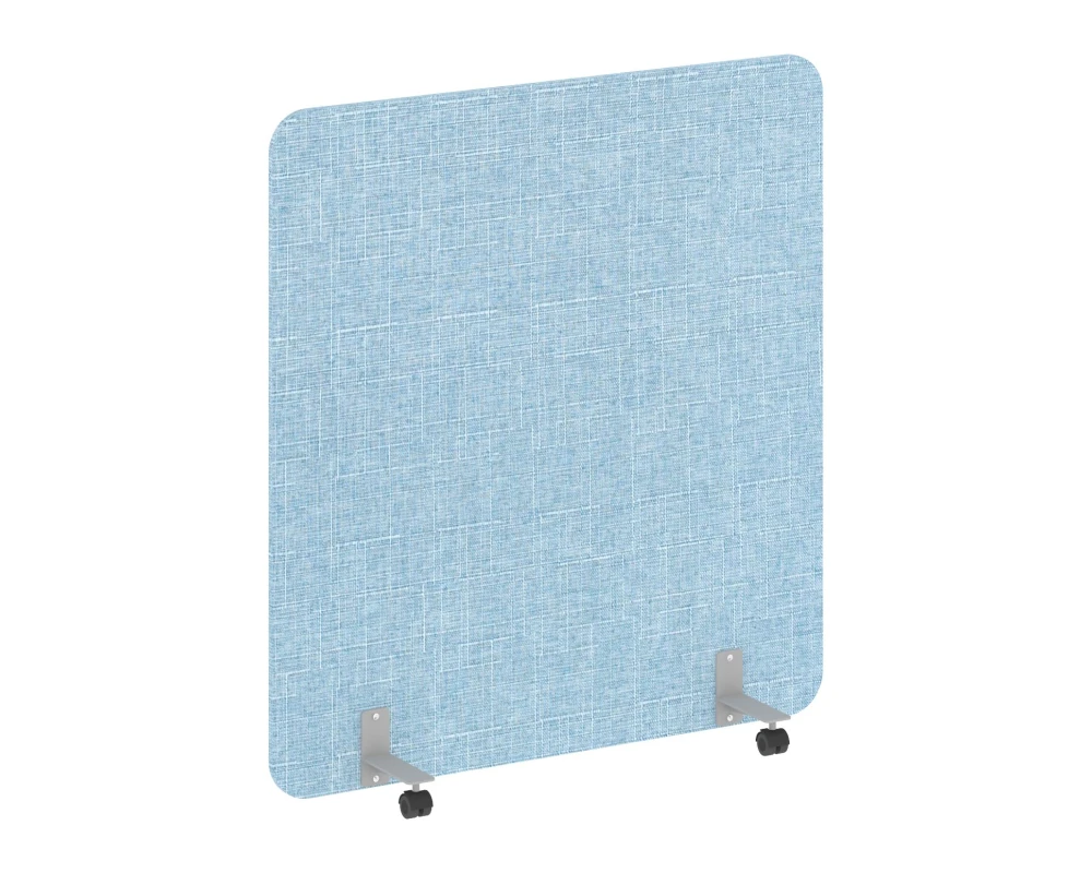 Перегородка на металлических опорах, на роликах 1360x18x1500 Р-лайн софт / R-line soft