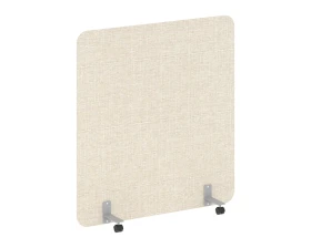 Перегородка на металлических опорах, на роликах 1360x18x1500 Р-лайн софт / R-line soft images