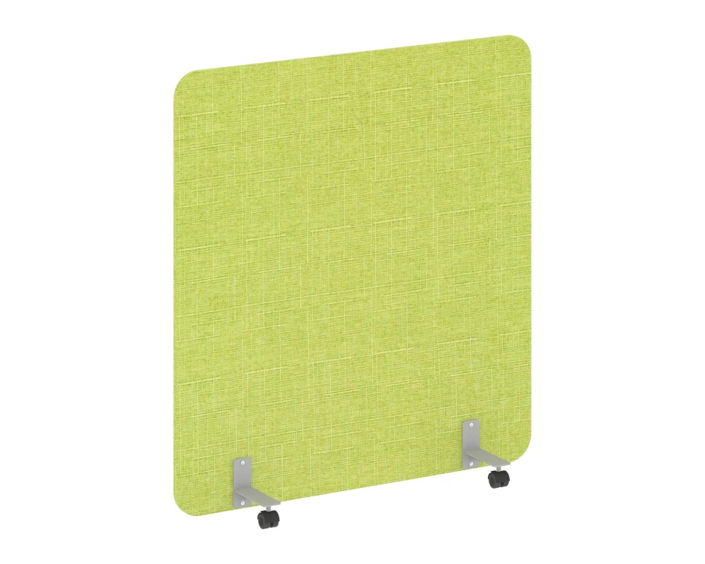 Перегородка на металлических опорах, на роликах 1360x18x1500 Р-лайн софт / R-line soft