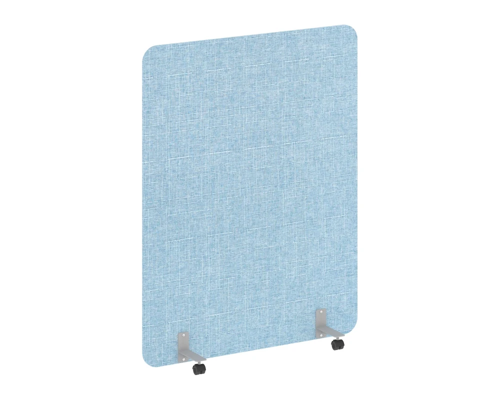 Перегородка на металлических опорах, на роликах 1360x18x1800 Р-лайн софт / R-line soft