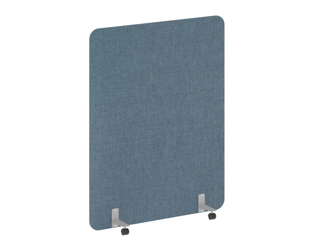 Перегородка на металлических опорах, на роликах 1360x18x1800 Р-лайн софт / R-line soft