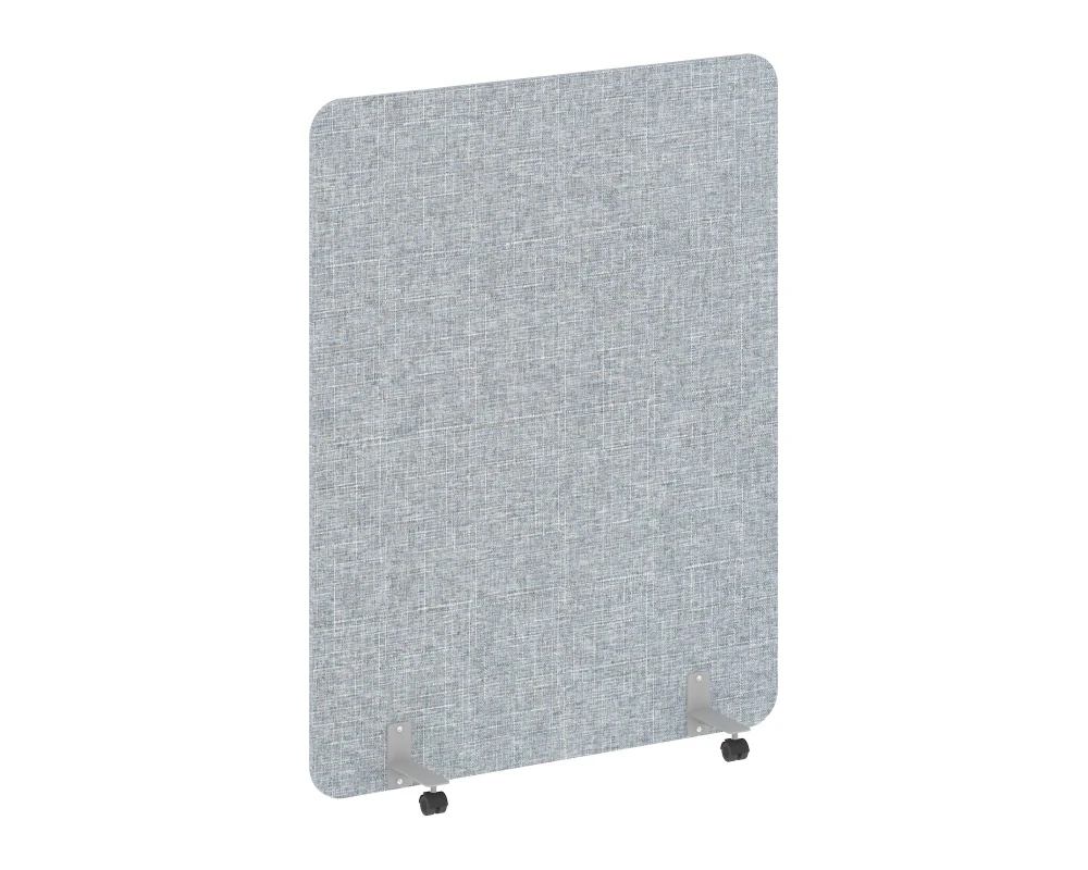 Перегородка на металлических опорах, на роликах 1360x18x1800 Р-лайн софт / R-line soft