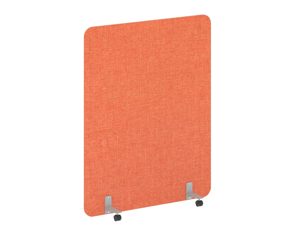 Перегородка на металлических опорах, на роликах 1360x18x1800 Р-лайн софт / R-line soft