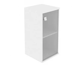 Шкаф низкий узкий 1 низкая дверь стекло Style System images