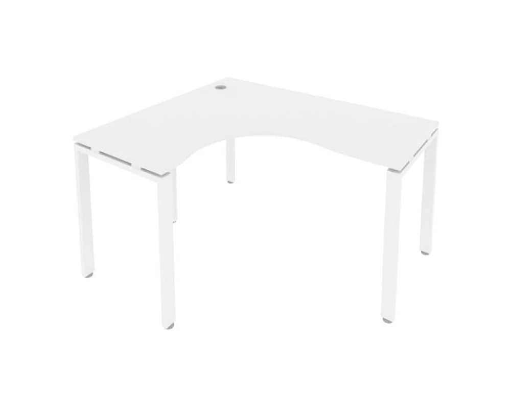 Стол криволинейный левый на П-образном м/к 140x120x75 Метал Систем / Metal System