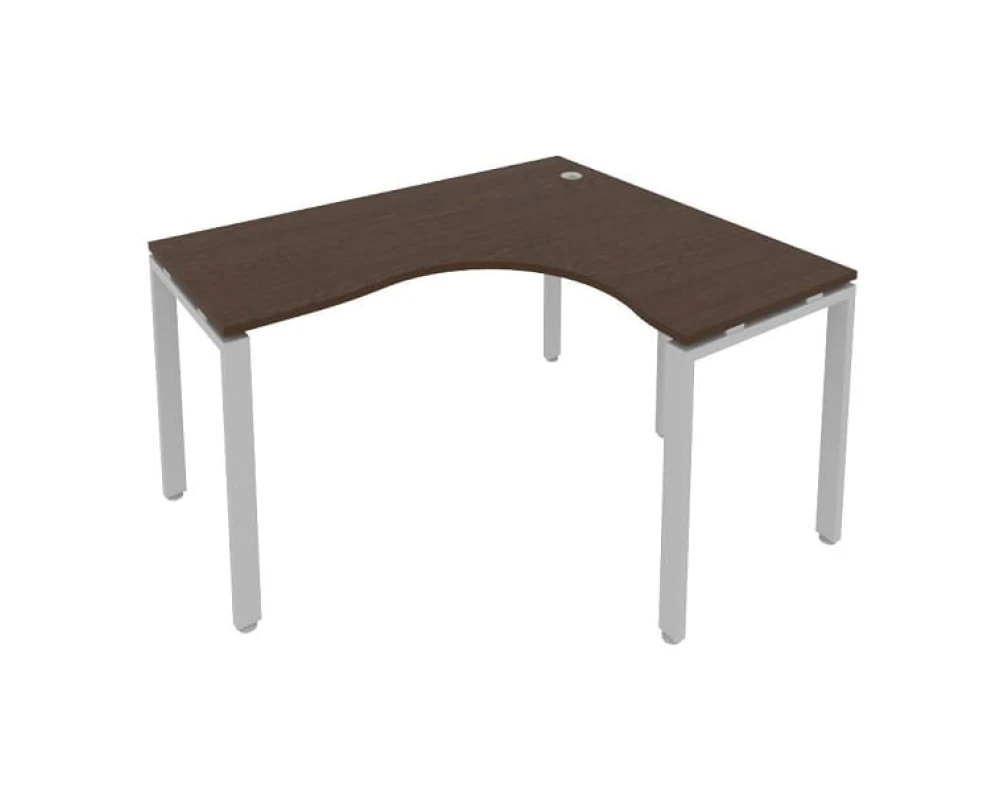 Стол офисный угловой правый на П-образном м/к 140x120x75 Метал Систем / Metal System
