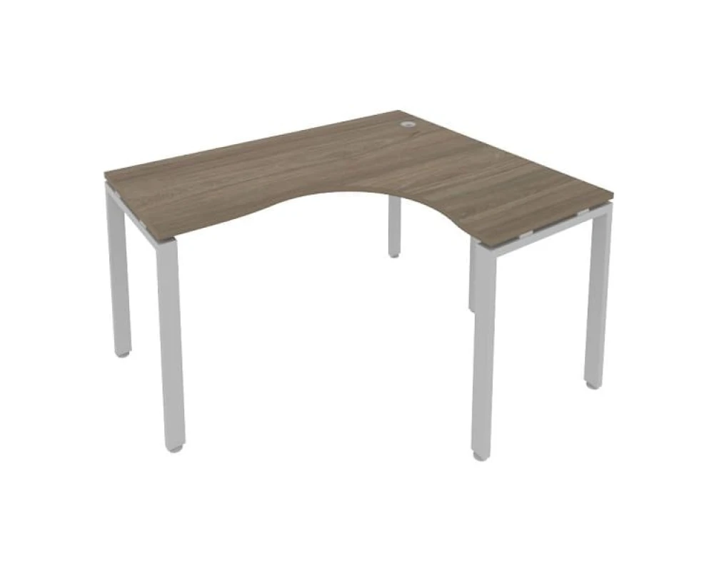 Стол офисный угловой правый на П-образном м/к 140x120x75 Метал Систем / Metal System