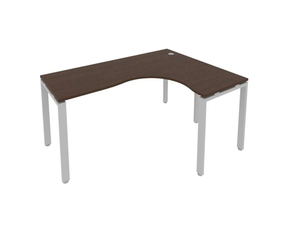 Стол криволинейный правый на П-образном м/к 160x120x75 Метал Систем / Metal System