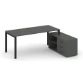 Антрацит/Металл черный/Черная заглушка