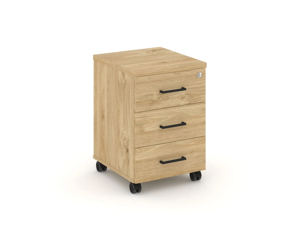 Тумба мобильная 3 ящ. Стандартные колеса 416x460x611 Стайл Проджект / Style Project
