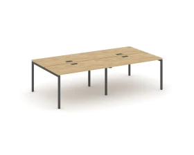 Рабочая станция 2-х сторон. на П-образном каркасе 40 мм 2760x1432x750 Стайл Проджект / Style Project images