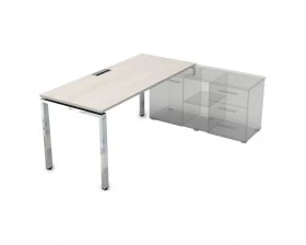 Стол рабочий прямолинейный три опоры, правый (1600*900*750) НСТП-П.994 Gloss Line images