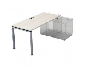 Стол рабочий прямолинейный для крепления на тумбу, начальный (1600*800*750) СПН-П.984 Gloss images