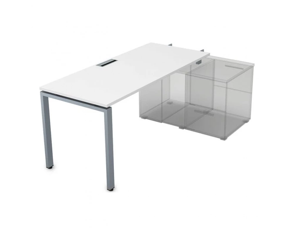 Стол рабочий прямолинейный для крепления на тумбу, начальный (1600*800*750) СПН-П.984 Gloss