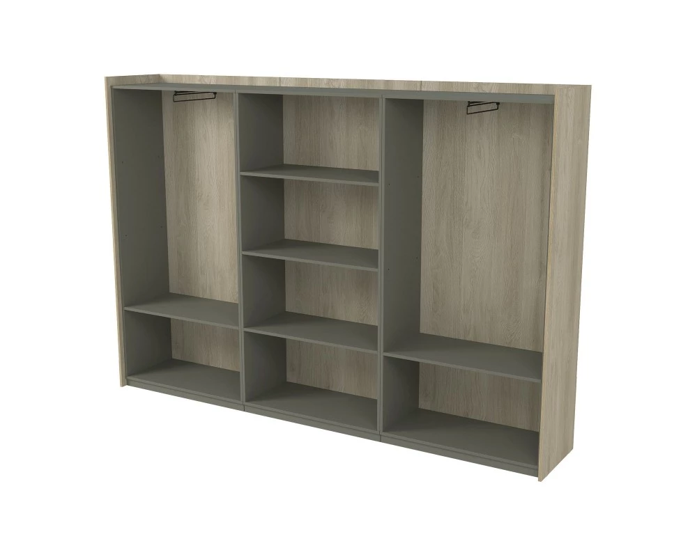 Шкаф высокий, комбинированный, трехсоставный (2636x460x1828) Magnetic