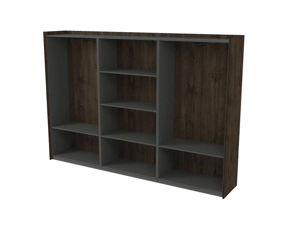 Шкаф высокий, комбинированный, трехсоставный (2636x460x1828) Magnetic