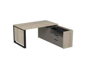 Стол рабочий на опорной двусост тумбе, с ящ, с код замком 1660x1768(900)x750 Magnetic images