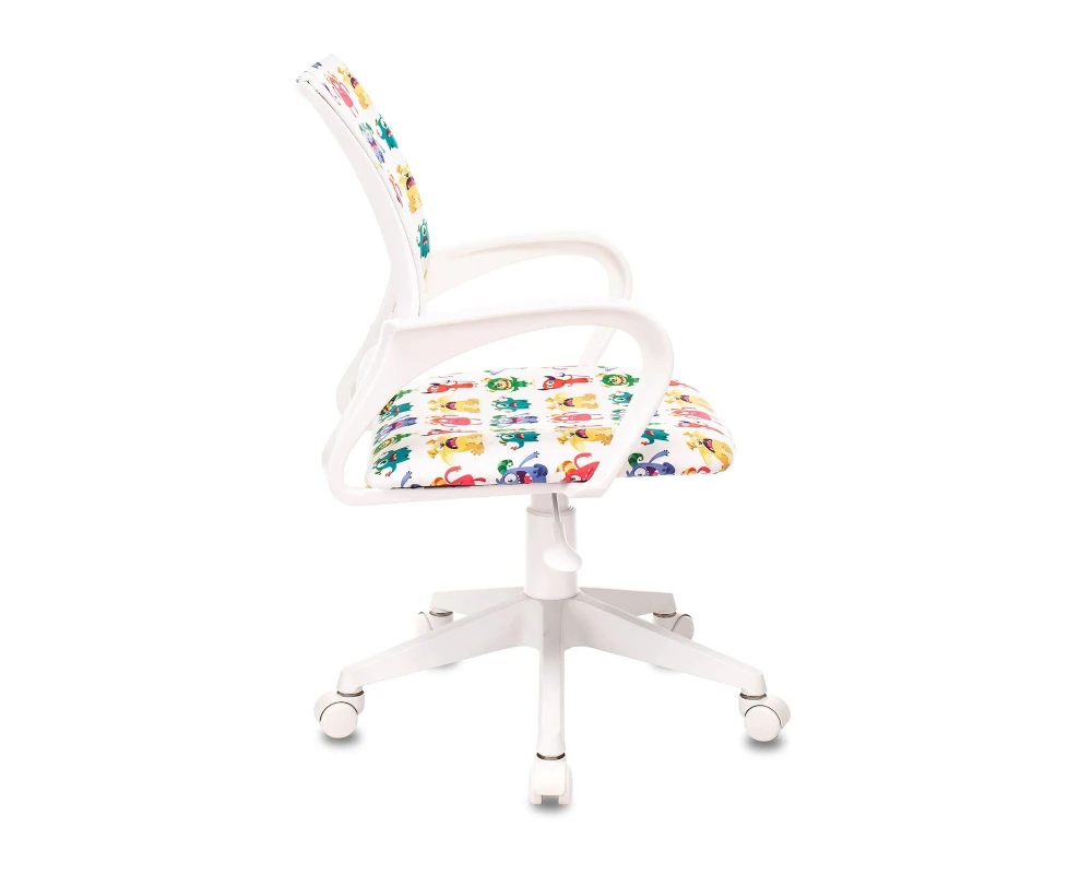 Кресло Бюрократ БЮРОКИДС 1 В / BUROKIDS 1 W Ткань, Белый