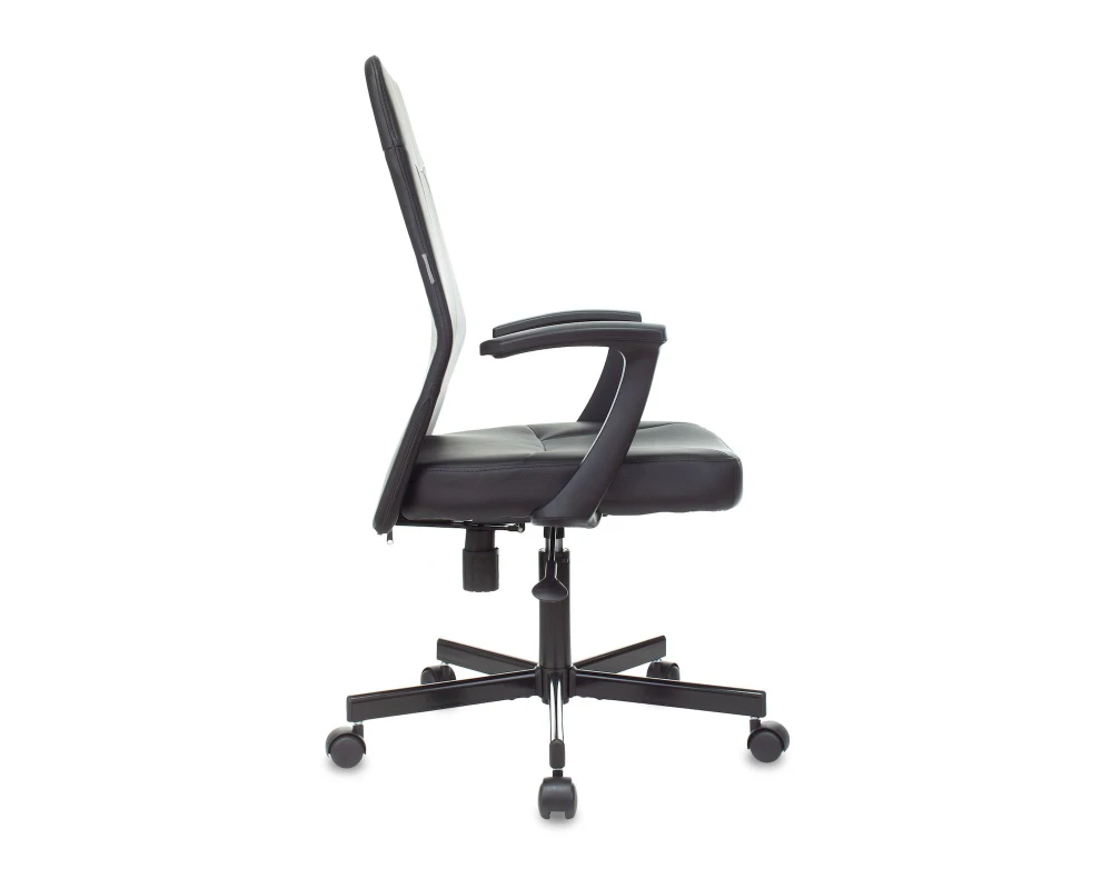 Кресло Бюрократ CH-605 Экокожа, Черный